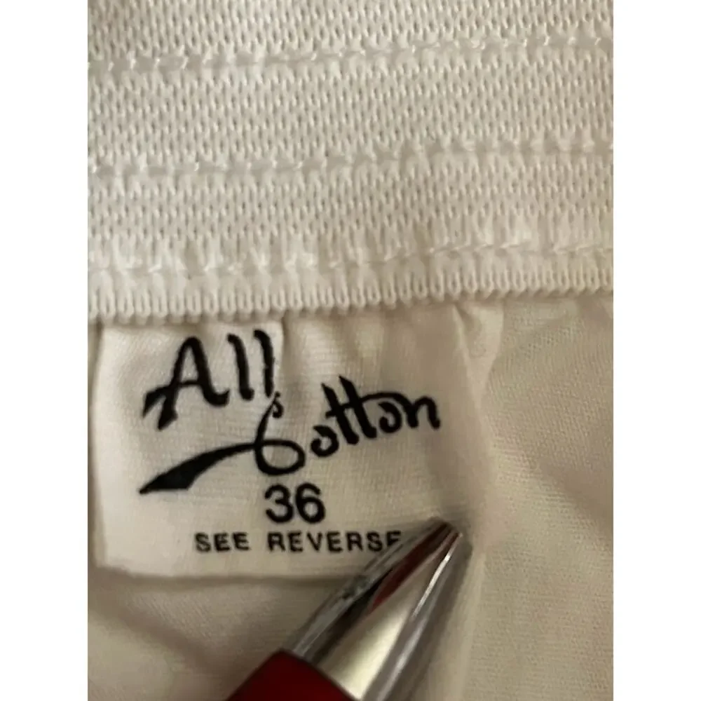 All Cotton Boxers White with Candy Canes Size 36 L NWOT